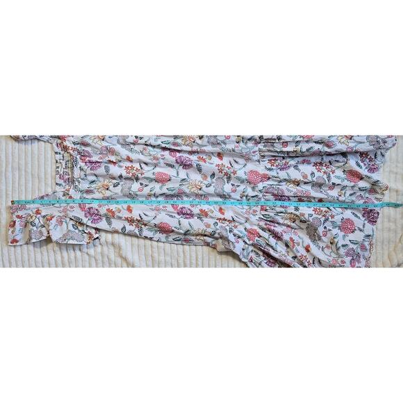 Ophelia & Indigo Floral Block Print Midi Dress - Picture 11 of 12